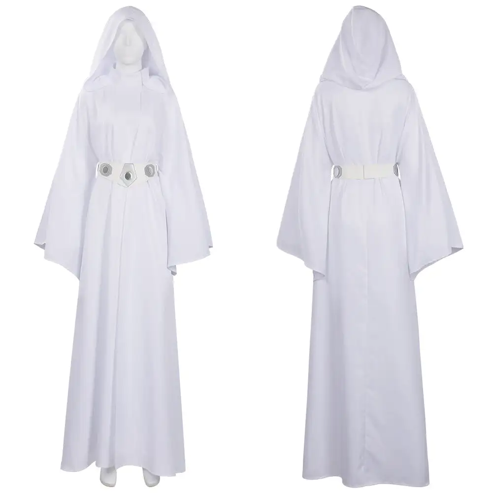 NewCossky Adult Star Wars: Princess Leia Cosplay Costume Dress Outfits Halloween Carnival Suit