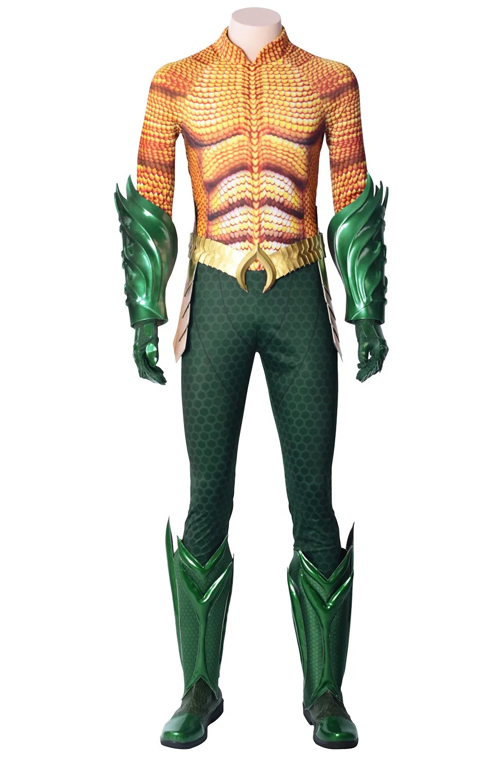 CosplaySky DC Justice League Aquaman Arthur Curry Outfit Cosplay Costume - Image 3