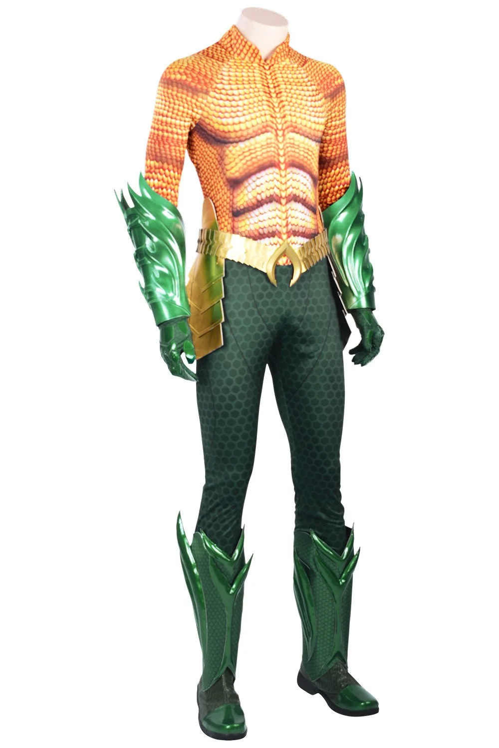 CosplaySky DC Justice League Aquaman Arthur Curry Outfit Cosplay Costume - Image 4