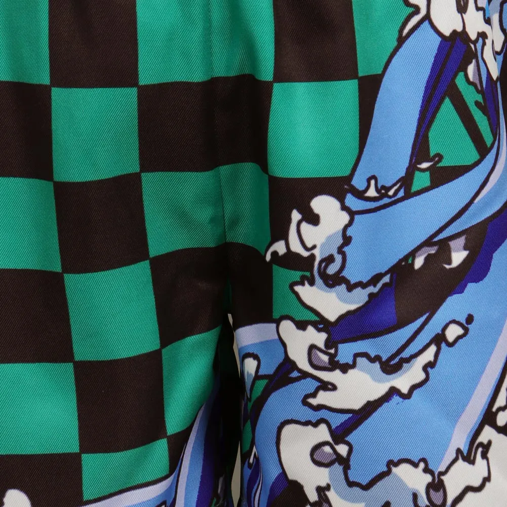 NewCosplay Kids Children Kamado Tanjirou Original Designer Cosplay Costume Beach Shorts Pants-cossky® - Image 8