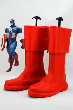 NewCosplay Captain America The Avengers Cosplay Boots Shoes