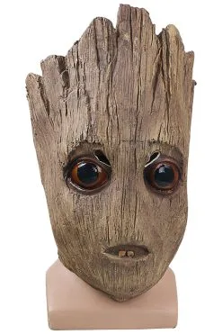New Cosplaysky Avengers Infinity War Groot Latex Cosplay Mask Imitated Wooden Mask