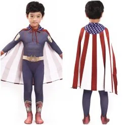 INSWEAR Kids Children The Boys Homelander Cosplay Costume Jumpsuit Outfits Halloween Carnival Suit