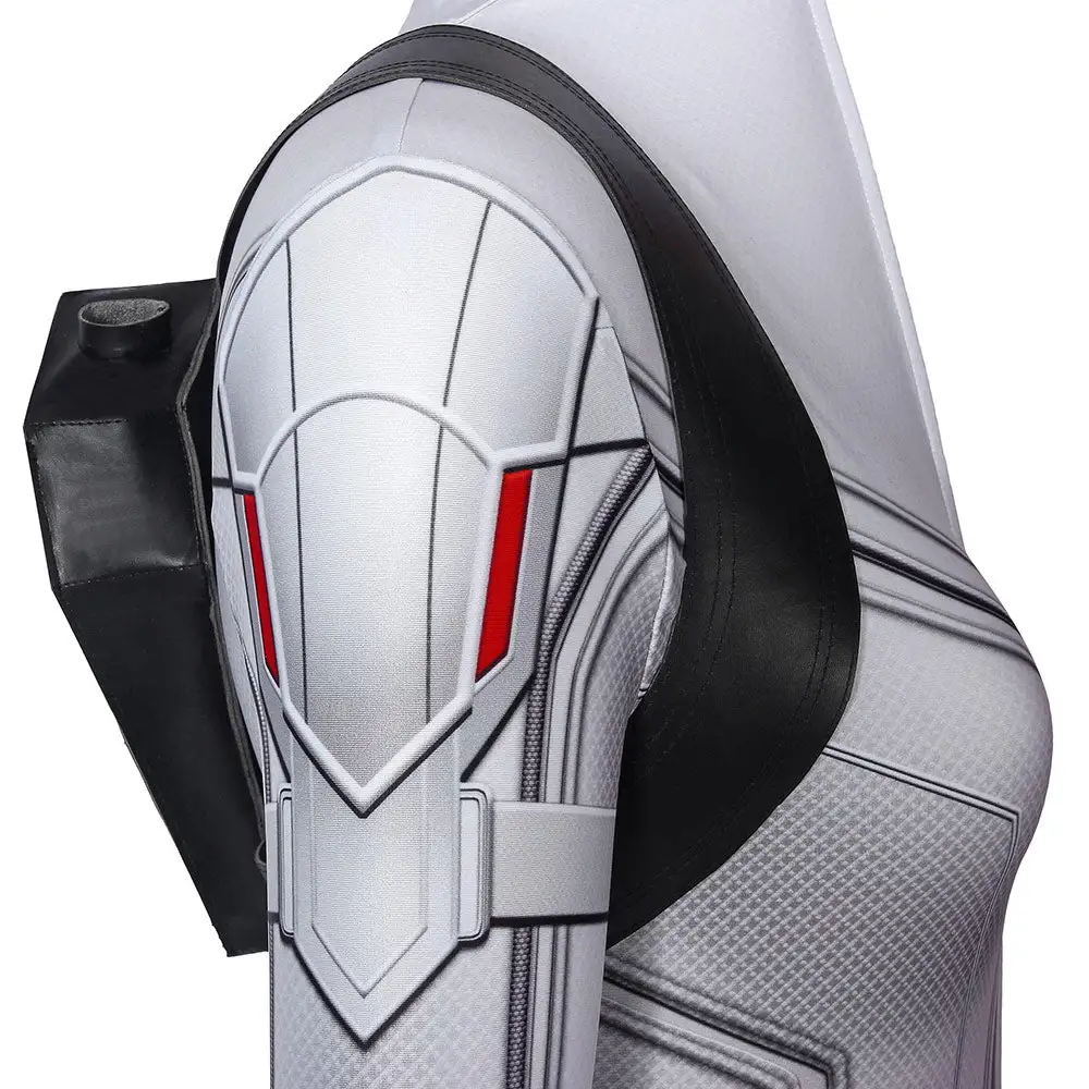 NewCossky Avengers: Infinity War Natasha Romanoff Black Widow Cosplay Costume White Outfits - Image 7