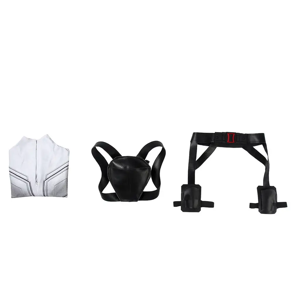 NewCossky Avengers: Infinity War Natasha Romanoff Black Widow Cosplay Costume White Outfits - Image 2