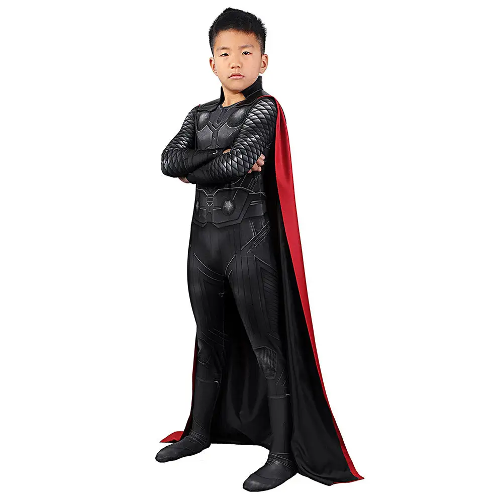 Cosplaygift Kids Avengers: Infinity War Thor Cosplay Costume Jumpsuit Cloak Outfits Halloween Carnival Suit - Image 2