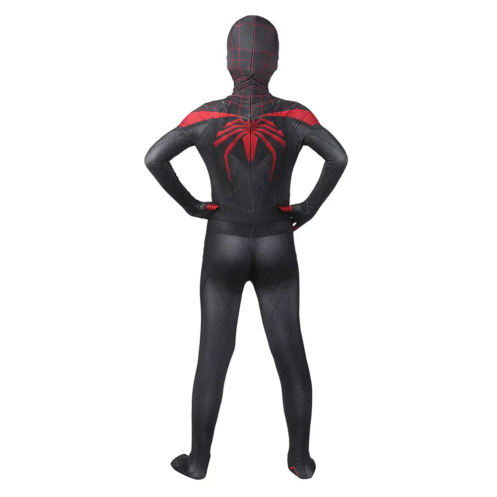 Cosplaygift Kids Children Spiderman Miles Morales Cosplay Costume Outfits Halloween Carnival Suit - Image 2