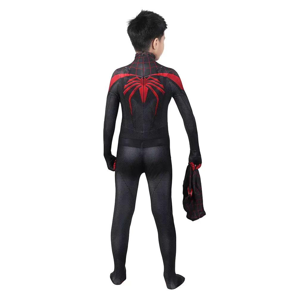 Cosplaygift Kids Children Spiderman Miles Morales Cosplay Costume Outfits Halloween Carnival Suit - Image 3