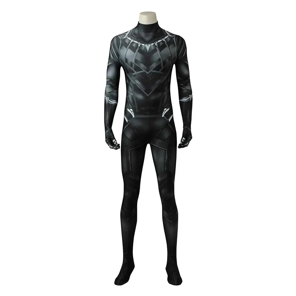 Cosplaygift Captain America: Civil War Black Panther T‘Challa Cosplay Costume Jumpsuit Outfits Halloween Carnival Suit