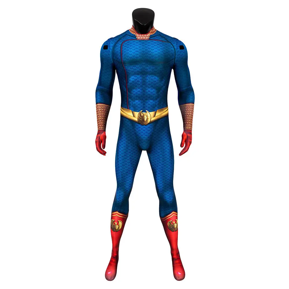 NewCosplay The Boys Homelander Cosplay Costume Jumpsuit Cloak Outfits Halloween Carnival Suit - Image 4