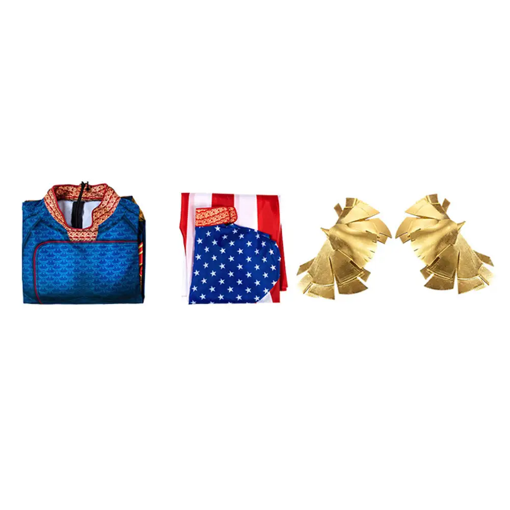 NewCosplay The Boys Homelander Cosplay Costume Jumpsuit Cloak Outfits Halloween Carnival Suit - Image 6