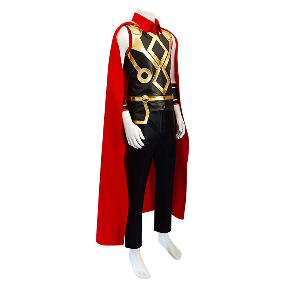 INSWEAR What If Thor Cosplay Costume Shirt Pants Cloak Outfits Halloween Carnival Suit - Image 6