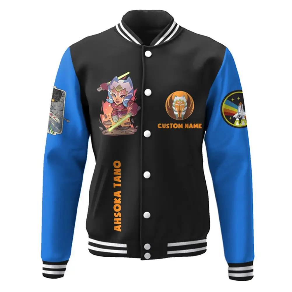 Cosplaygift Star Wars Ahsoka Tano/Anakin Skywalker Cosplay Hoodie Men Women Casual 3D Printed Baseball Jacket Coat