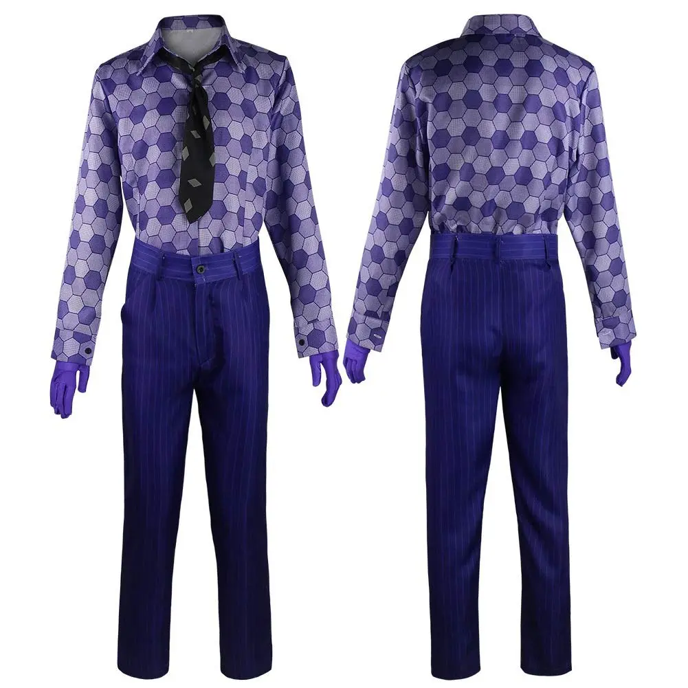Fandombuy The Dark Knight Joker Cosplay Costume Outfits Halloween Carnival Suit - Image 3