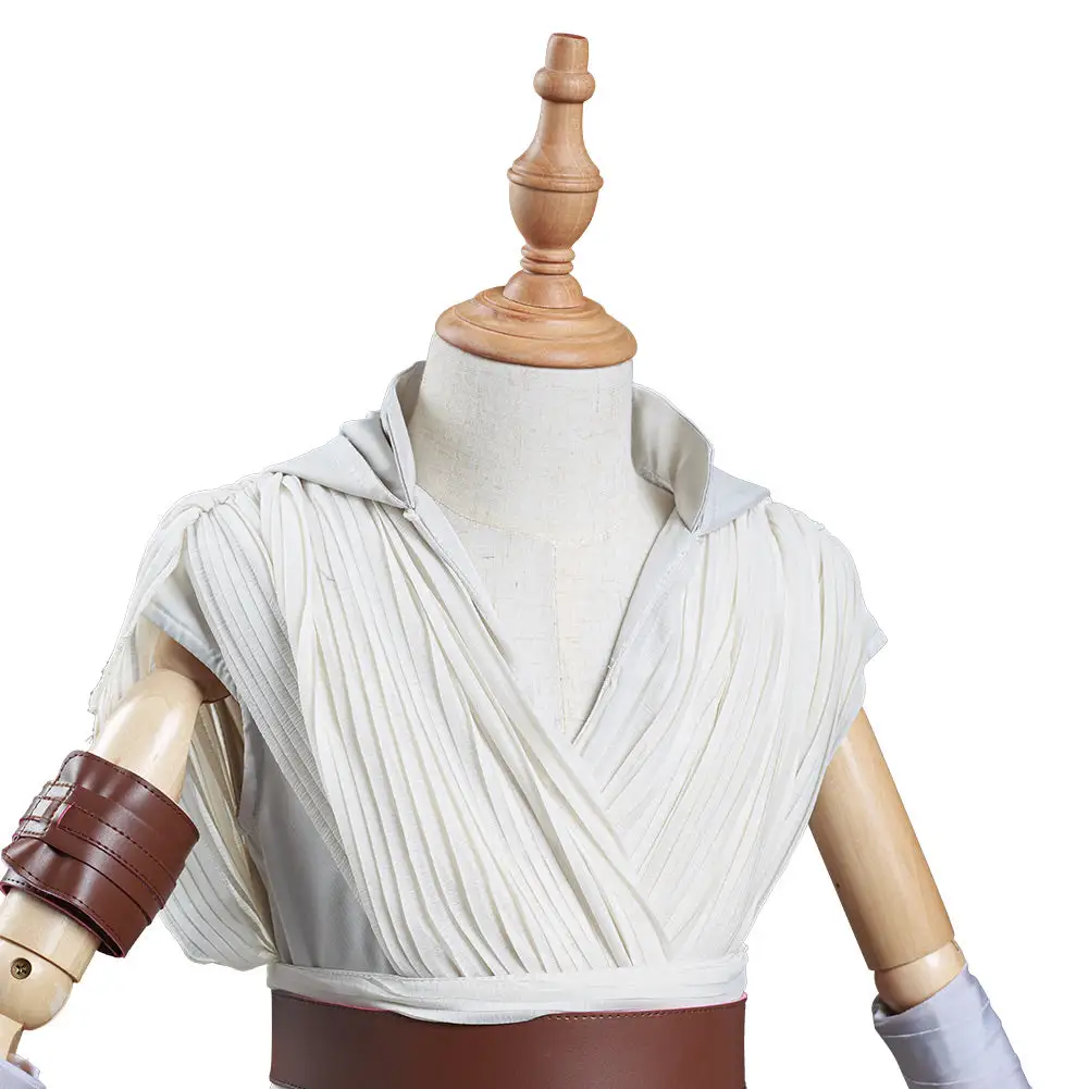 NewCosplay Kids Children Star Wars: The Rise Of Skywalker Rey Halloween Cosplay Costume - Image 9
