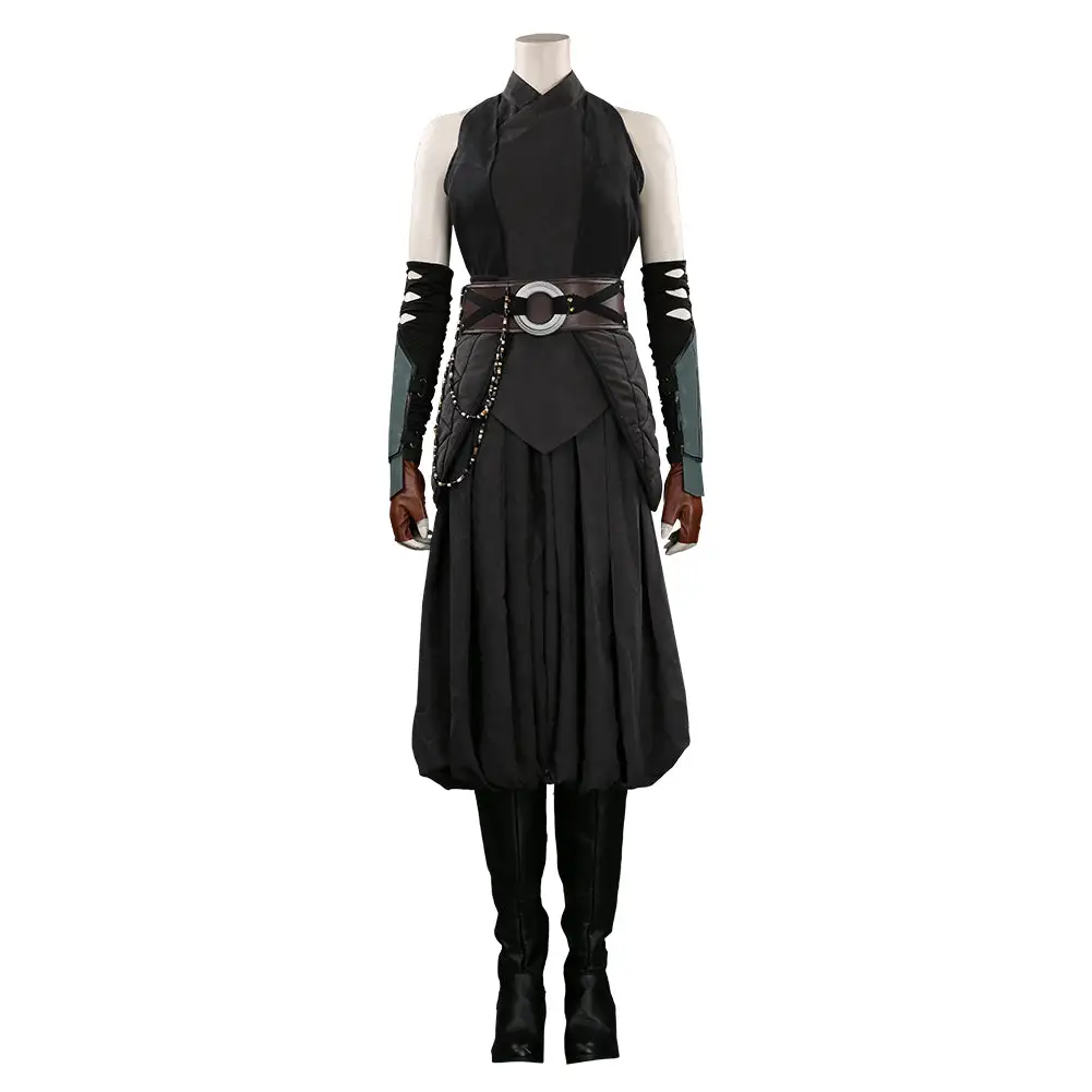 NewCosplay The Mandalorian Ahsoka Tano Black Outfits Halloween Carnival Suit Cosplay Costume - Image 2