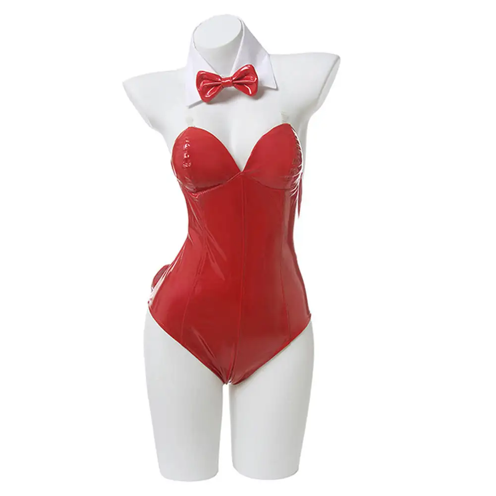 NewCosplay Anime Saenai Heroine No Sodatekata Eriri Spencer Sawamura Sexy Red Bunny Girl Costume Women Sexy Jumpsuit Cosplay Costume - Image 2