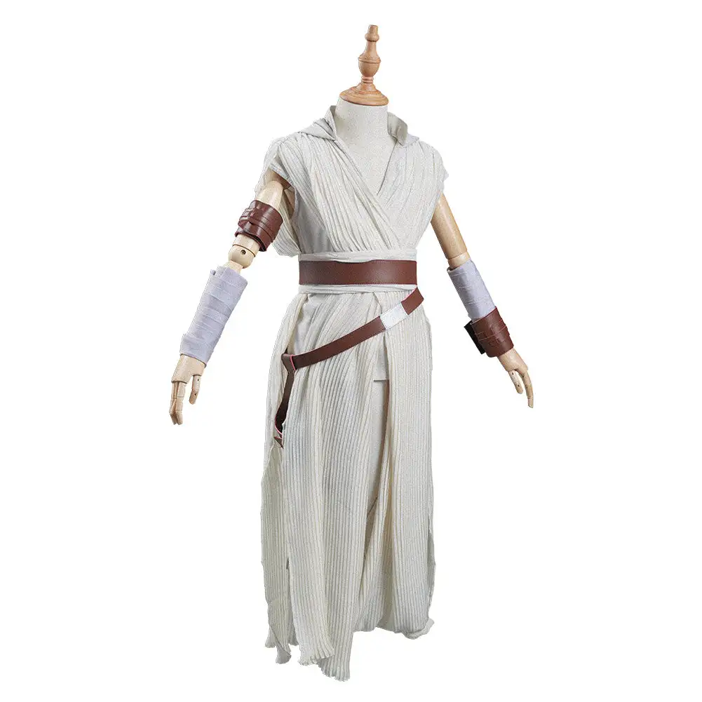 NewCosplay Kids Children Star Wars: The Rise Of Skywalker Rey Halloween Cosplay Costume - Image 6