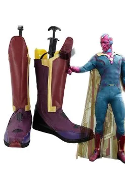 New Cosplaysky Avengers Infinity War Vision Cosplay Shoes Boots