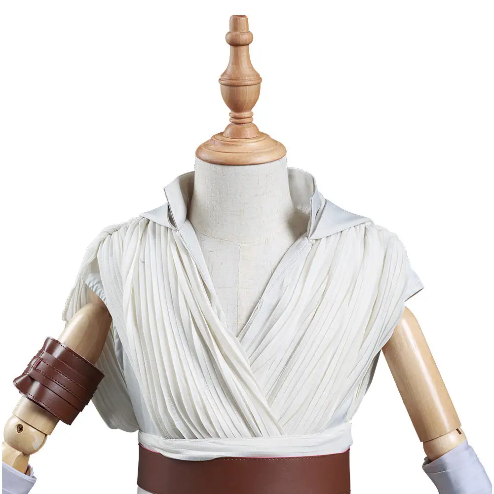 NewCosplay Kids Children Star Wars: The Rise Of Skywalker Rey Halloween Cosplay Costume - Image 7