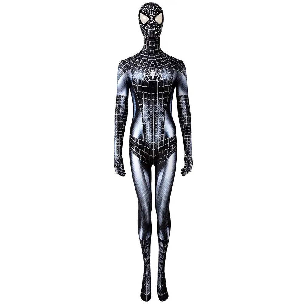 NewCosplay Spider Man Felicia Hardy Black Cat Women Jumpsuit Outfits Halloween Carnival Suit Cosplay Costume