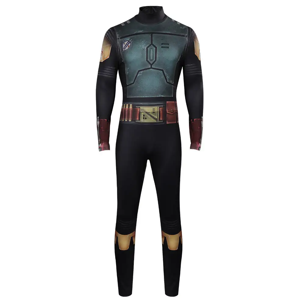 NewCosplay The Book Of Boba Fett - Boba Fett Jumpsuit Halloween Carnival Suit Cosplay Costume - Image 2