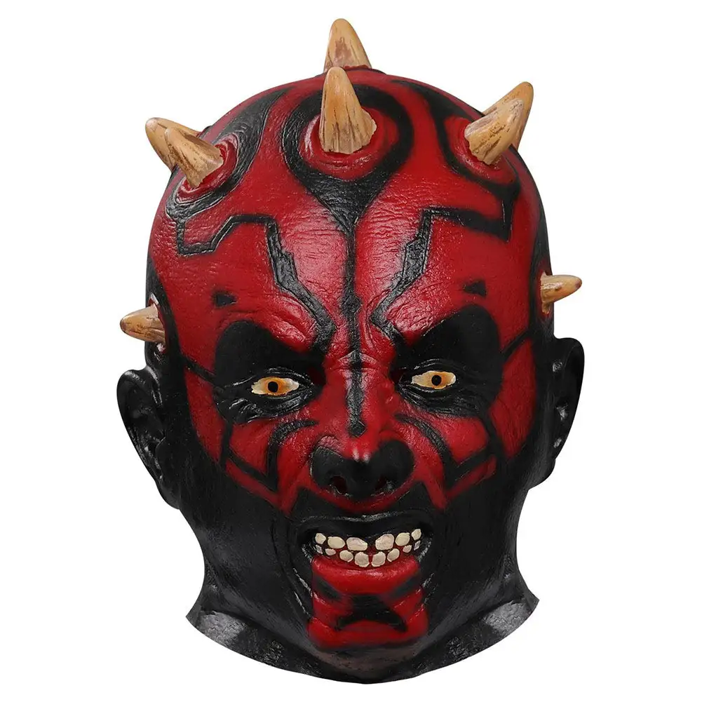 NewCossky Star Wars:Darth Maul Mask Cosplay Latex Masks Helmet Costume Props - Image 2