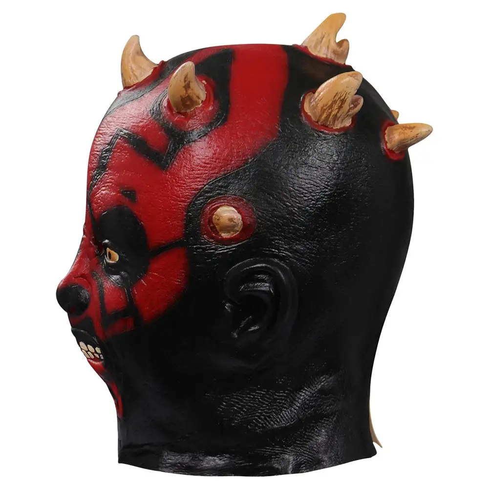 NewCossky Star Wars:Darth Maul Mask Cosplay Latex Masks Helmet Costume Props - Image 3