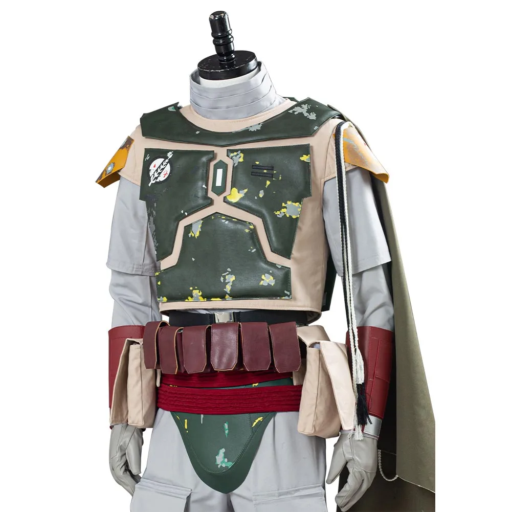 NewCosplay Star Wars The Book Of Boba Fett Halloween Carnival Suit Cosplay Costume - Image 7