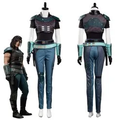 NewCosplay Mandalorian Cara Dune Women Uniform Outfits Halloween Carnival Suit Cosplay Costume
