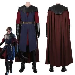 NewCosplay Star Wars: The Clone Wars Anakin Skywalker Coat Cloak Uniform Outfits Halloween Carnival Suit Cosplay Costume