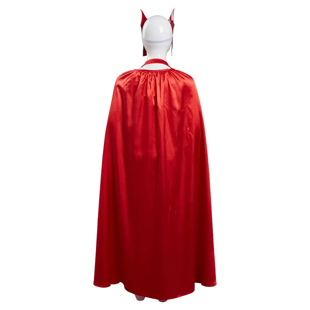 NewCosplay WandaVision Scarlet Witch Wanda Maximoff Costume For Kids Children Cosplay Costume - Image 4