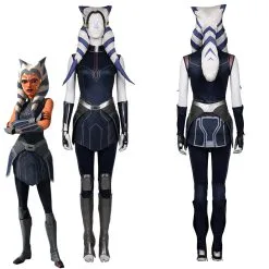 NewCosplay Star Wars: The Clone Wars Season 7-Ahsoka Tano Outfits Halloween Carnival Suit Cosplay Costume