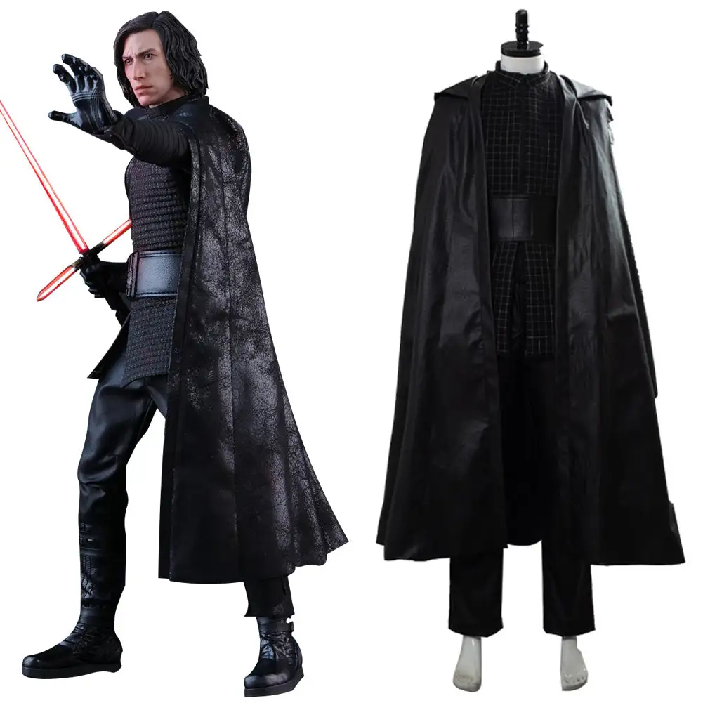 NewCosplay Star Wars: The Rise Of Skywalker Kylo Ren Jumpsuit Halloween Carnival Suit Cosplay Costume