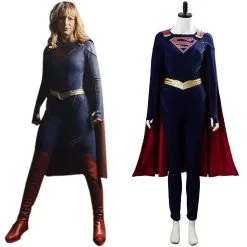 NewCosplay Supergirl Season 5 Kara Danvers Jumpsuit Halloween Carnival Suit Cosplay Costume