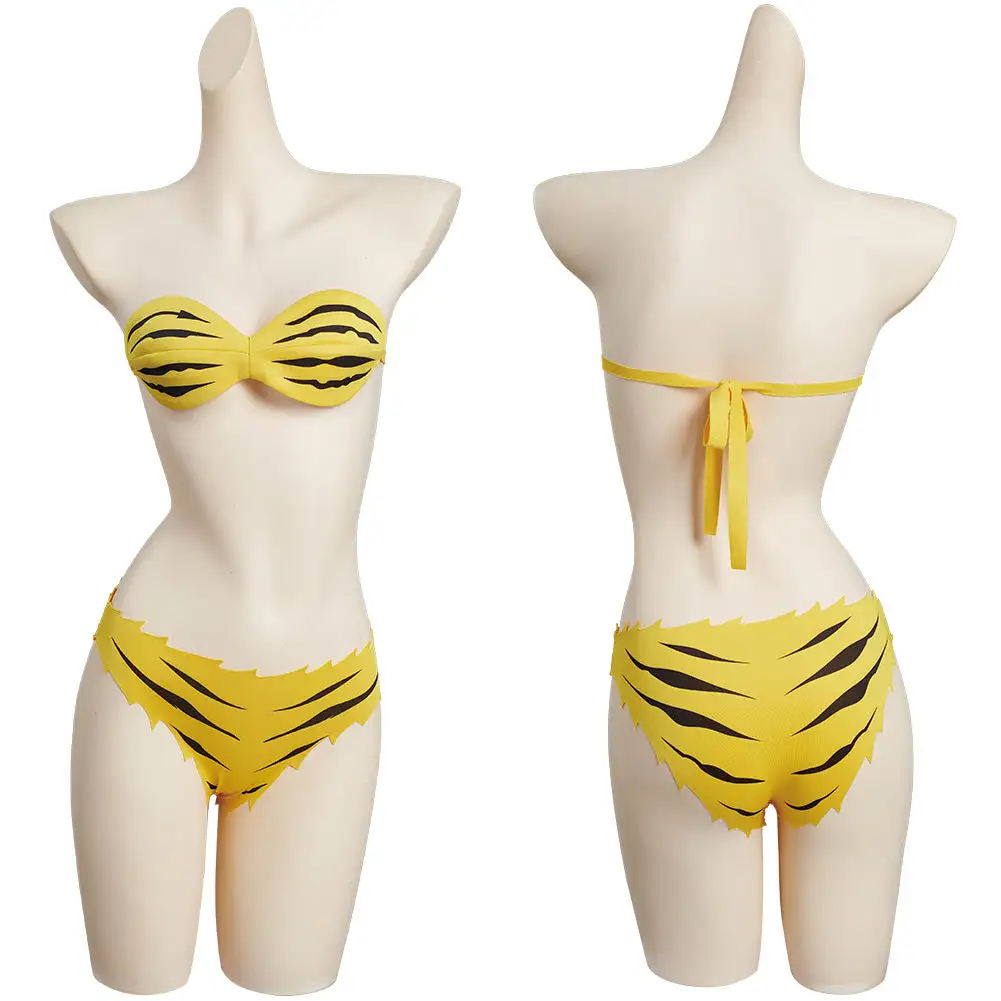 NewCosplay Urusei Yatsura Lum Swimwear Outfits Halloween Carnival Suit Cosplay Costume