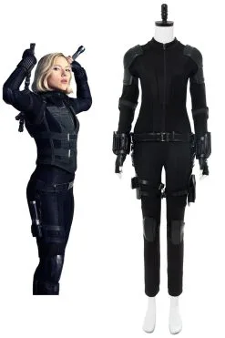 New Cosplaysky Avengers 3 :Infinity War Black Widow Natasha Romanoff Outfit Cosplay Costume Whole Set