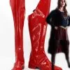 NewCosplay CBS TV Supergirl Kara Danvers Cosplay Prop Shoes Rain Boots Jackboots Kneeboots