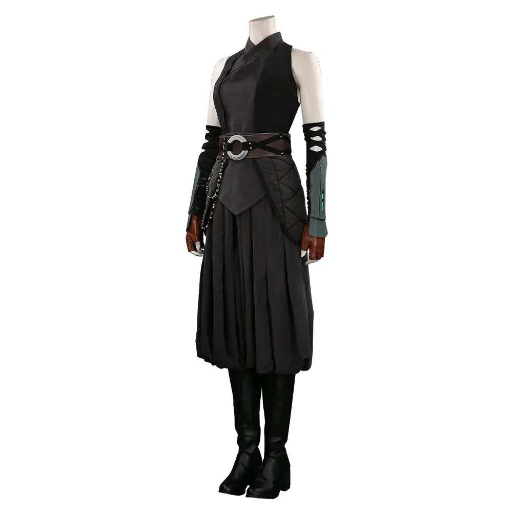 NewCosplay The Mandalorian Ahsoka Tano Black Outfits Halloween Carnival Suit Cosplay Costume - Image 3