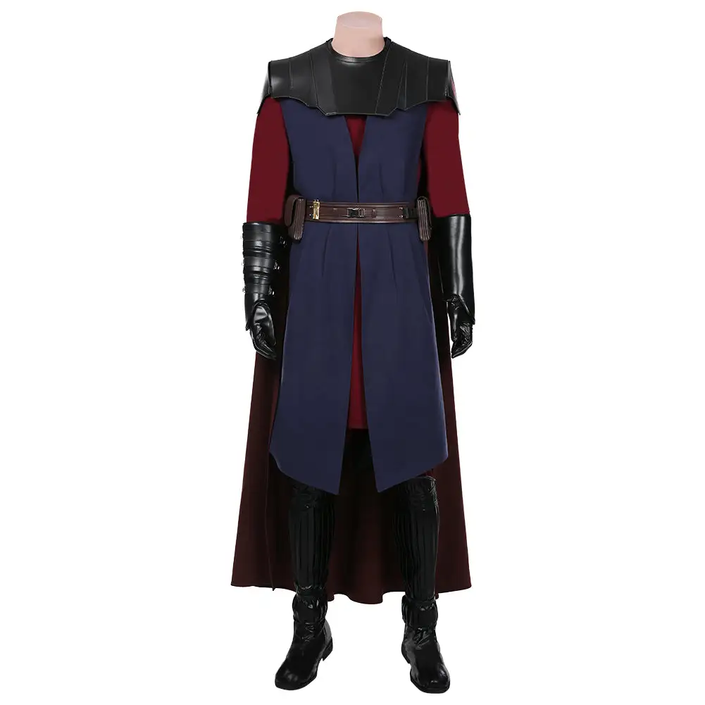 NewCosplay Star Wars: The Clone Wars Anakin Skywalker Coat Cloak Uniform Outfits Halloween Carnival Suit Cosplay Costume - Image 3