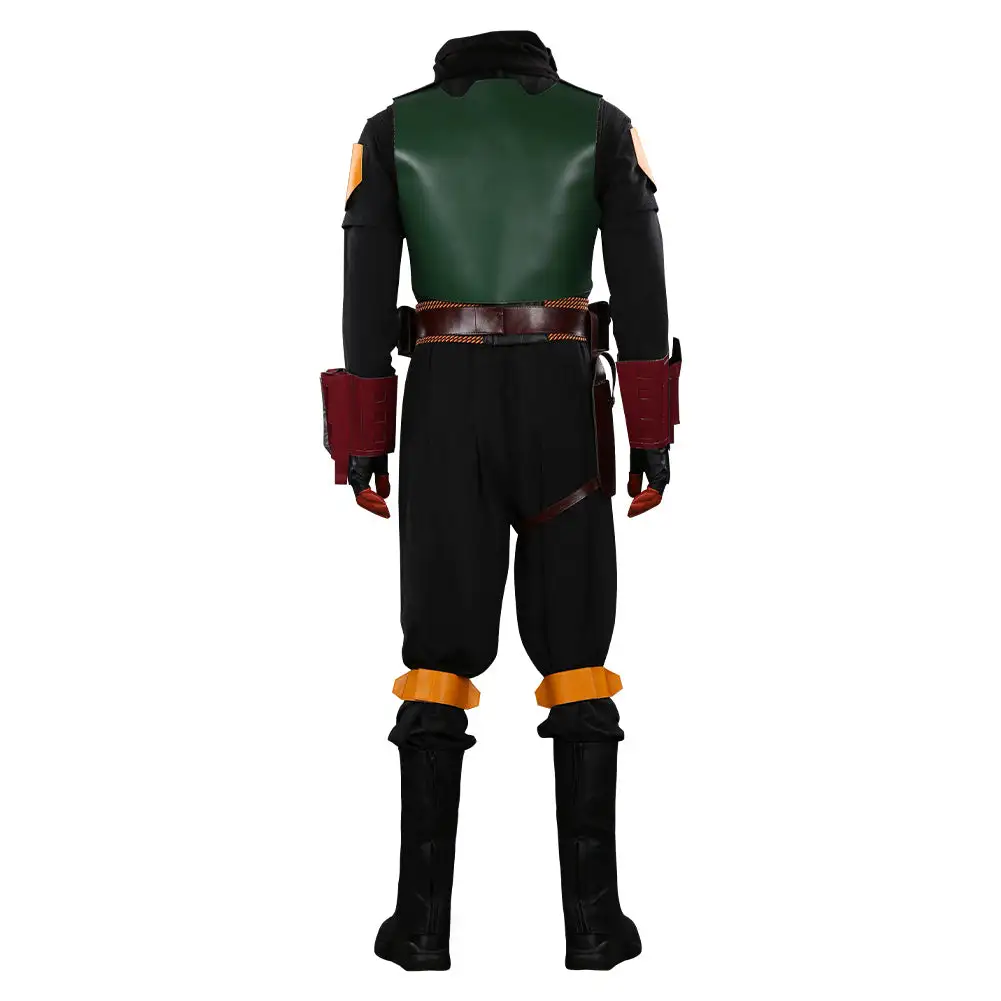 NewCosplay Mandalorian The Book Of Boba Fett Outfits Halloween Carnival Suit Cosplay Costume - Image 3