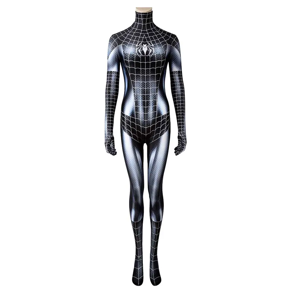 NewCosplay Spider Man Felicia Hardy Black Cat Women Jumpsuit Outfits Halloween Carnival Suit Cosplay Costume - Image 4