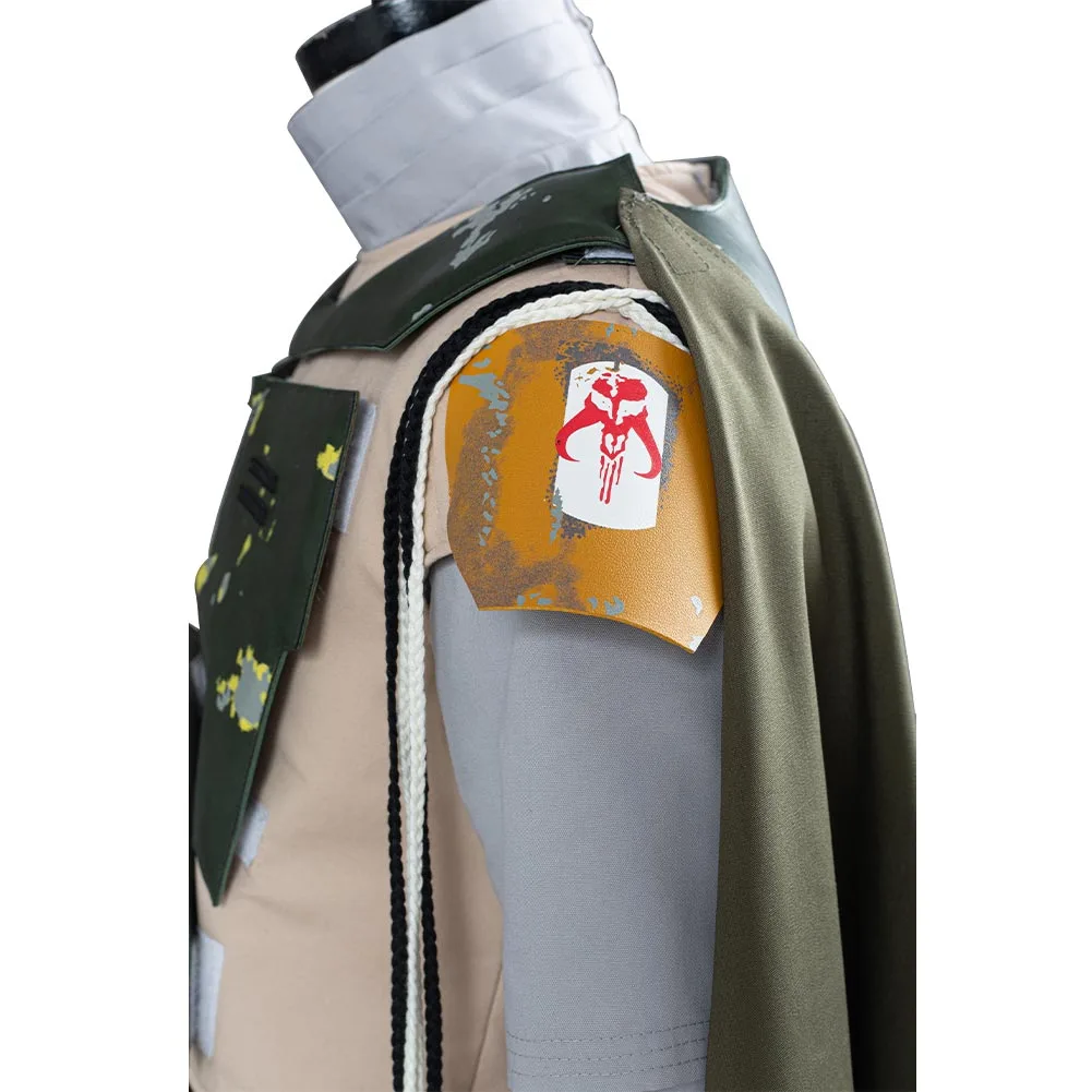 NewCosplay Star Wars The Book Of Boba Fett Halloween Carnival Suit Cosplay Costume - Image 9