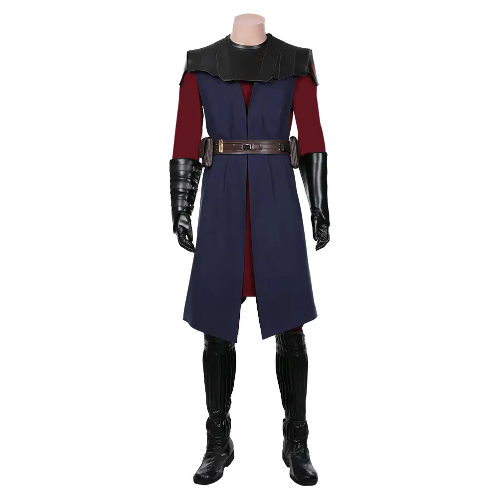 NewCosplay Star Wars: The Clone Wars Anakin Skywalker Coat Cloak Uniform Outfits Halloween Carnival Suit Cosplay Costume - Image 6