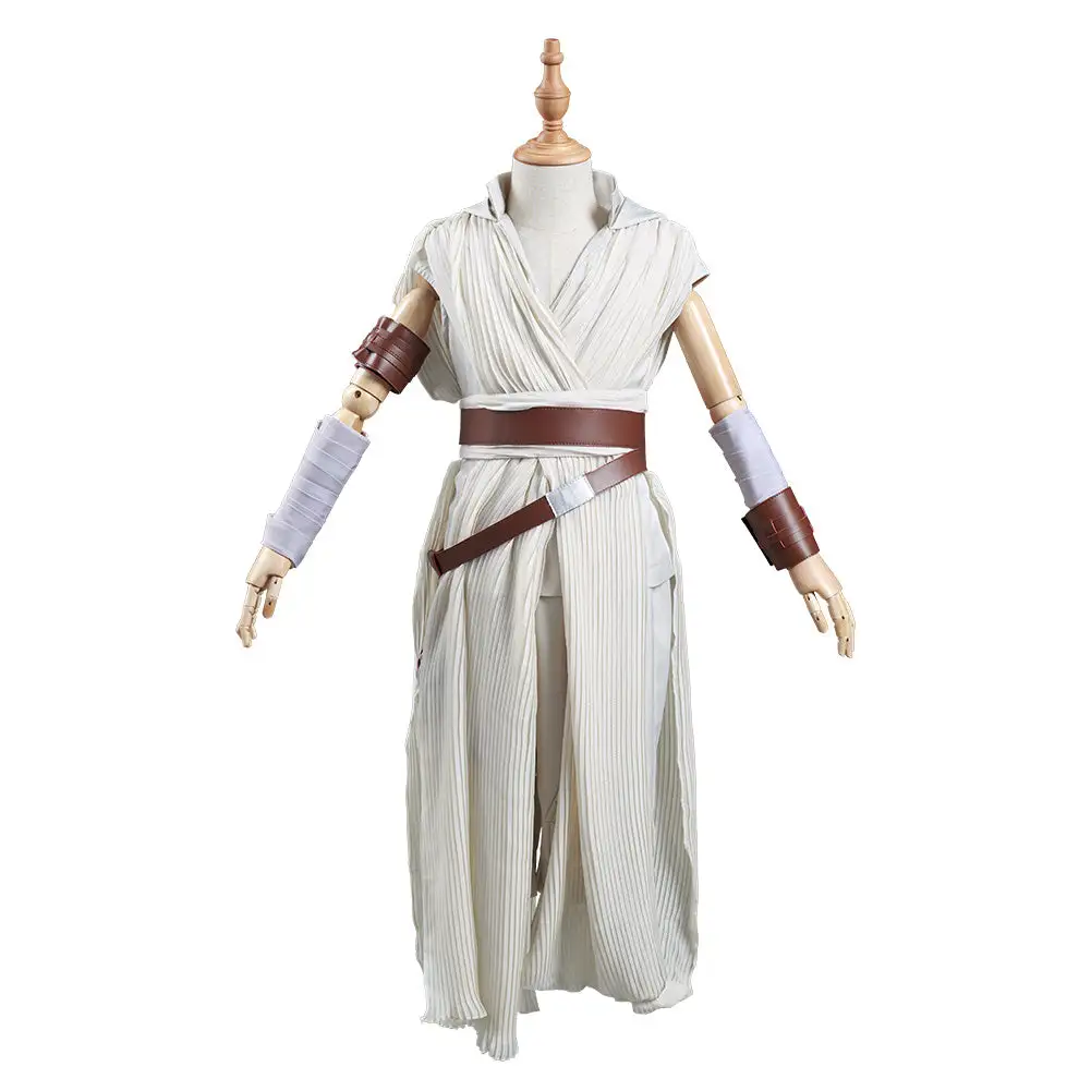 NewCosplay Kids Children Star Wars: The Rise Of Skywalker Rey Halloween Cosplay Costume - Image 3