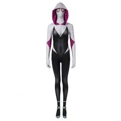 NewCosplay Spider-Man: Into The Spider-Verse Gwen Stacy Jumpsuit Halloween Carnival Suit Cosplay Costume