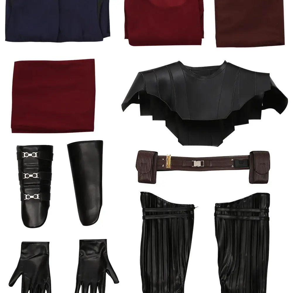 NewCosplay Star Wars: The Clone Wars Anakin Skywalker Coat Cloak Uniform Outfits Halloween Carnival Suit Cosplay Costume - Image 2