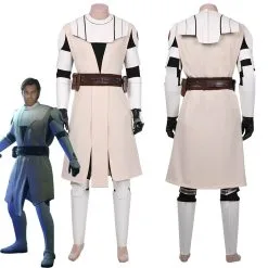 NewCosplay Star Wars: The Clone Wars Obi-Wan Kenobi Halloween Carnival Suit Cosplay Costume