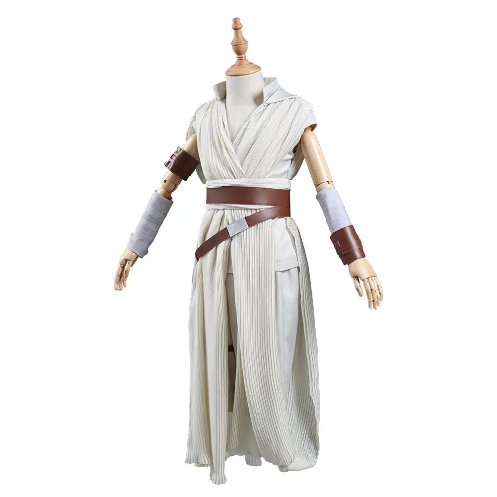 NewCosplay Kids Children Star Wars: The Rise Of Skywalker Rey Halloween Cosplay Costume - Image 4