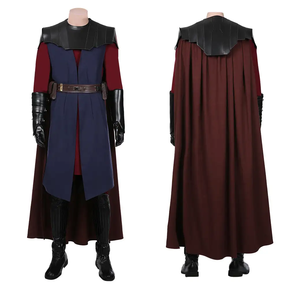 NewCosplay Star Wars: The Clone Wars Anakin Skywalker Coat Cloak Uniform Outfits Halloween Carnival Suit Cosplay Costume - Image 12